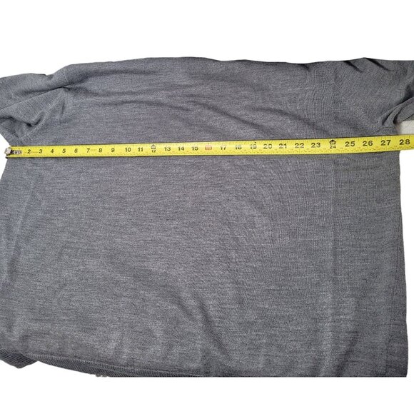 Paris Sunday Men's Heather Gray 100% Wool Crew Neck Pullover Sweater Size XXXL - Picture 9 of 10